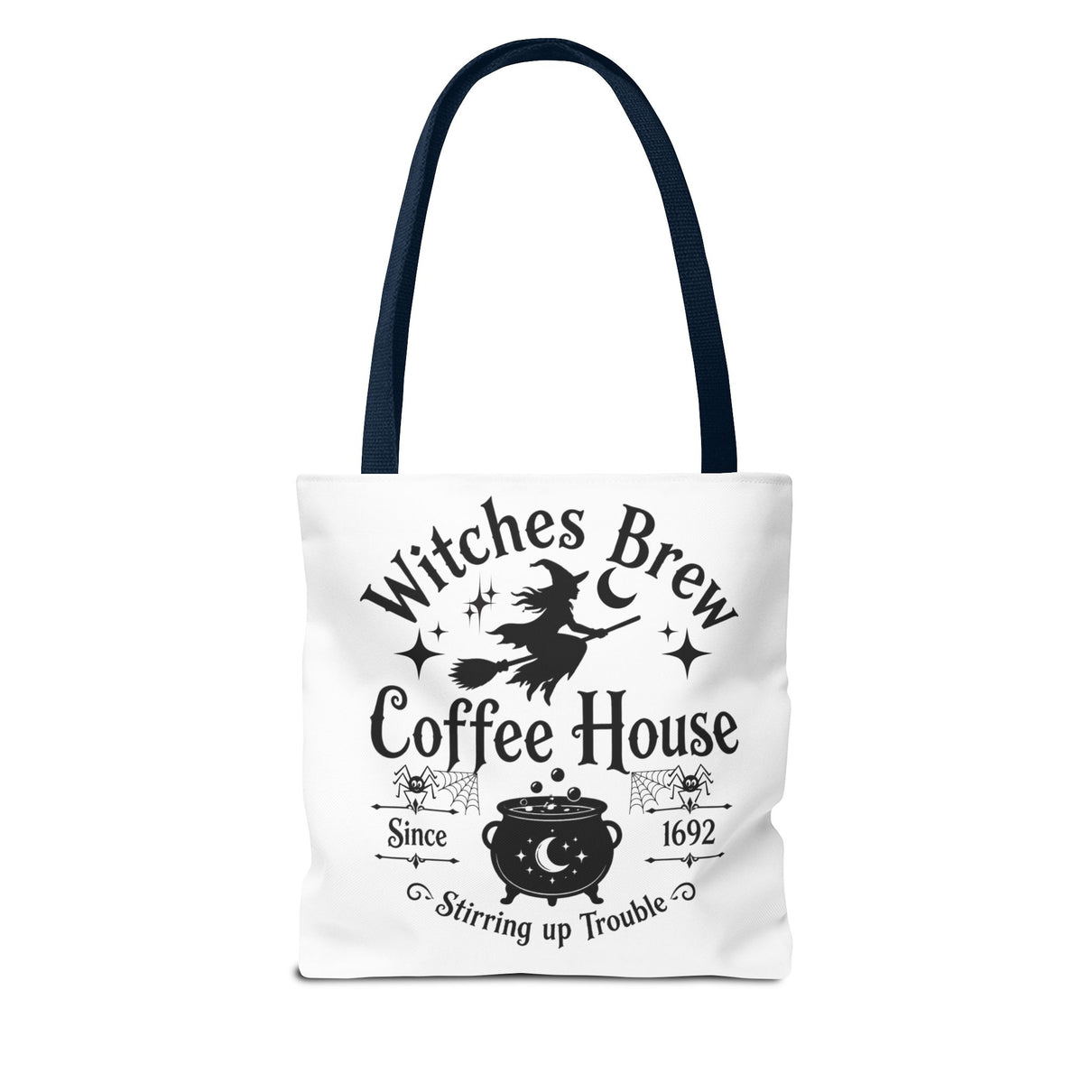 Witches Brew Coffee House Halloween Tote Bag | All-Over Print Printify