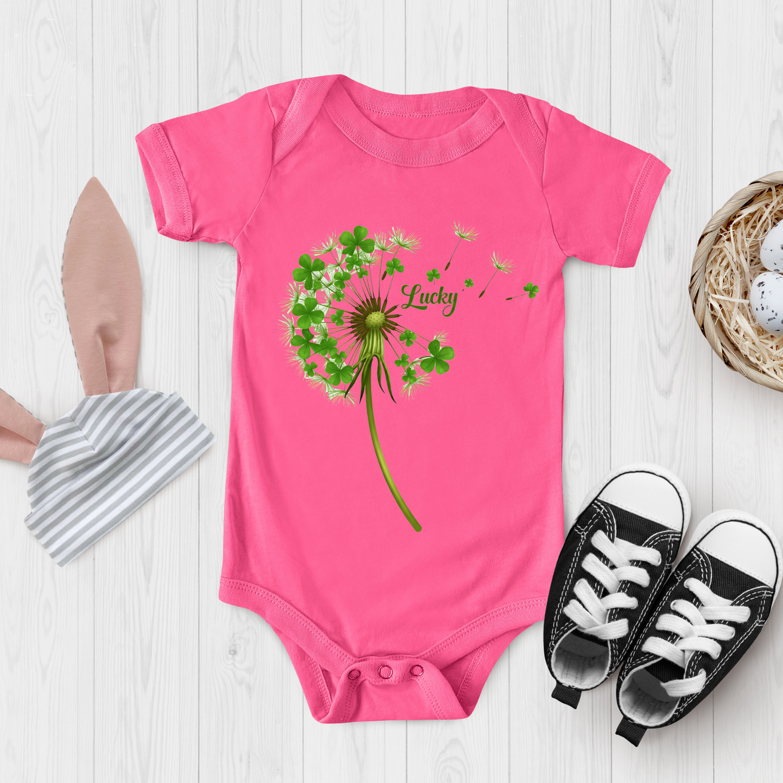Lucky Dandelion Onesie TheCraftNook