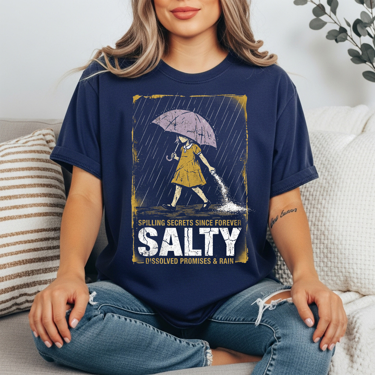 Salty Tee – Unisex Softstyle Graphic T-Shirt TheCraftNook