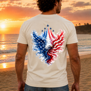 4th of July Fighter Jet Tee TheCraftNook