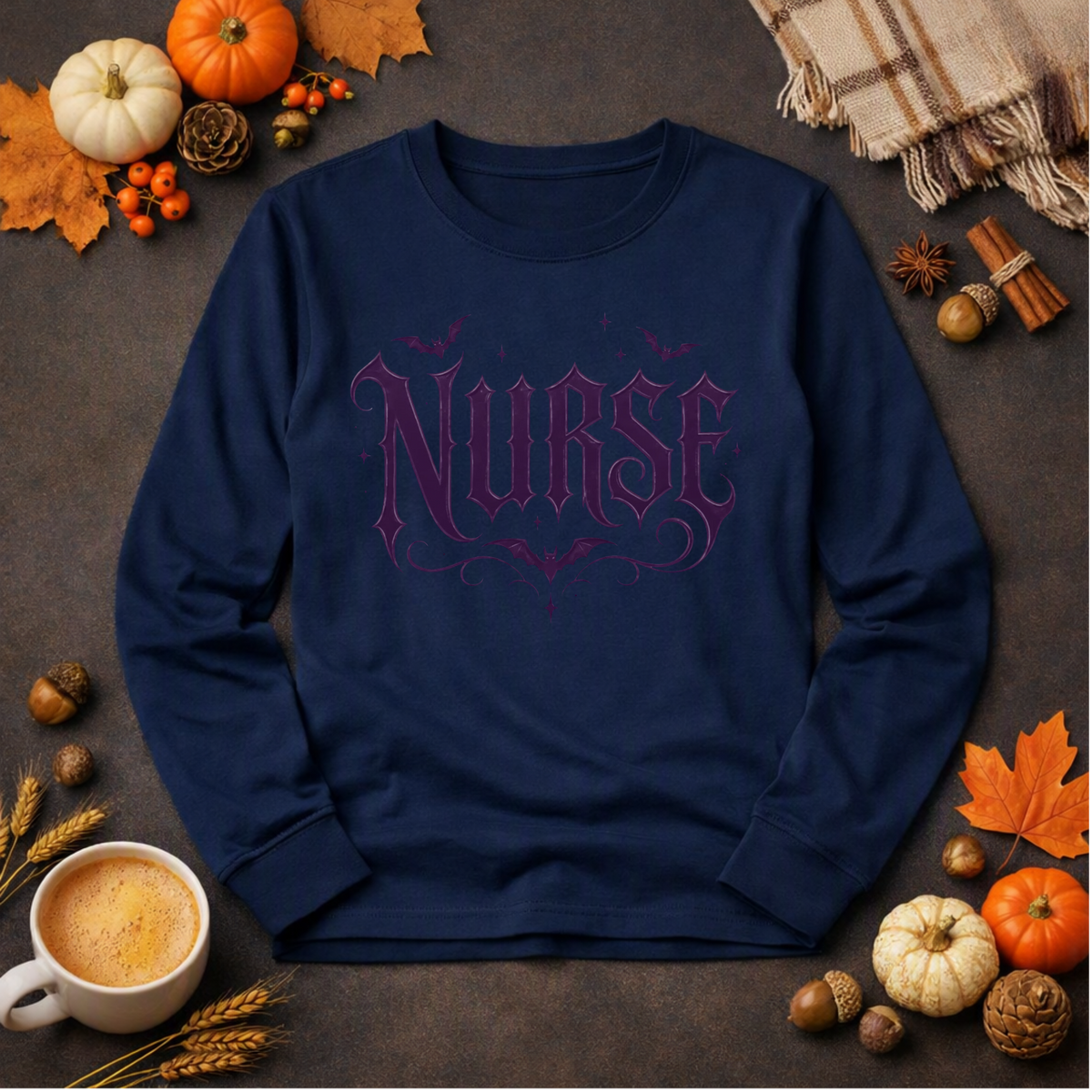 Gothic Nurse Long Sleeve Tee TheCraftNook