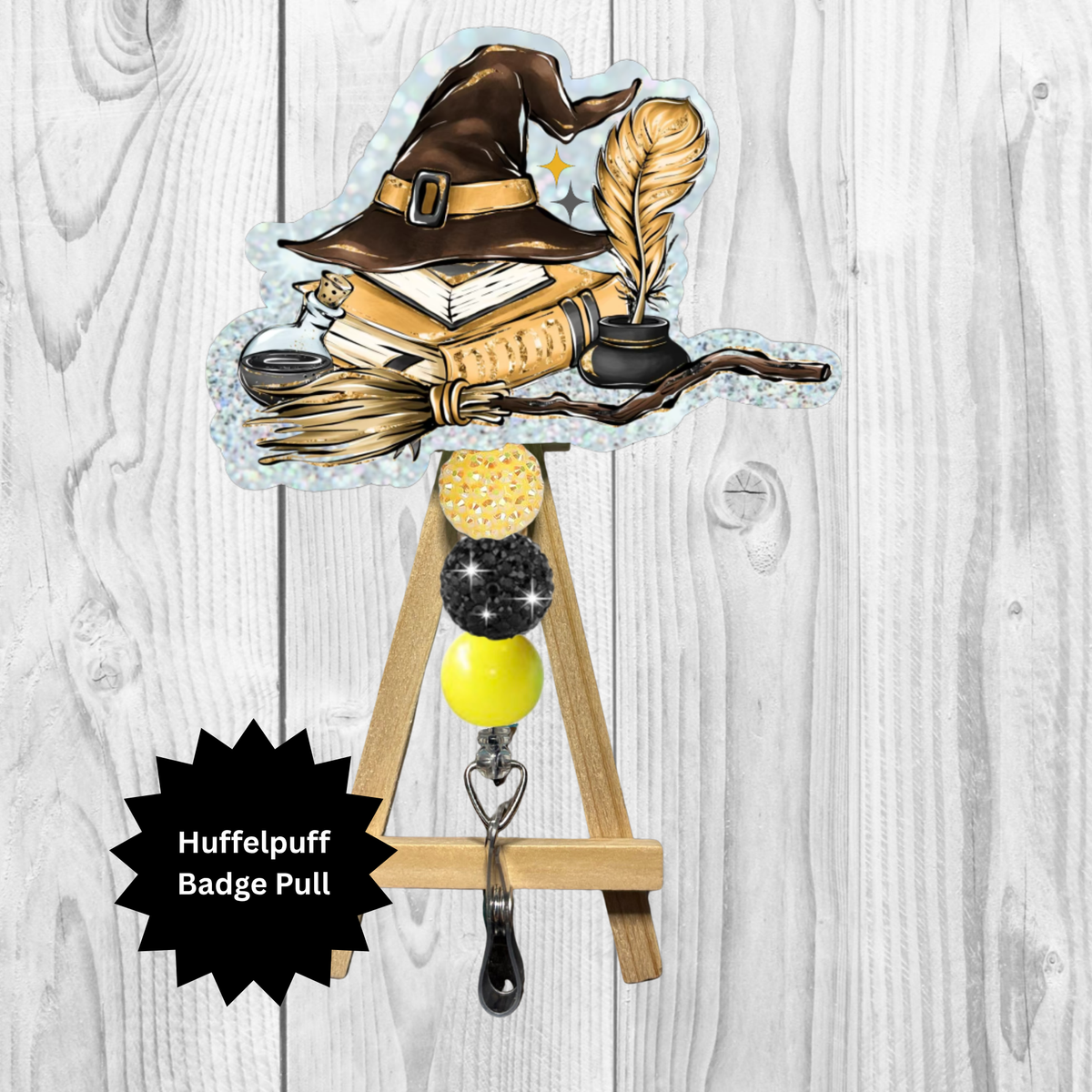 Badger house badge Pull TheCraftNook