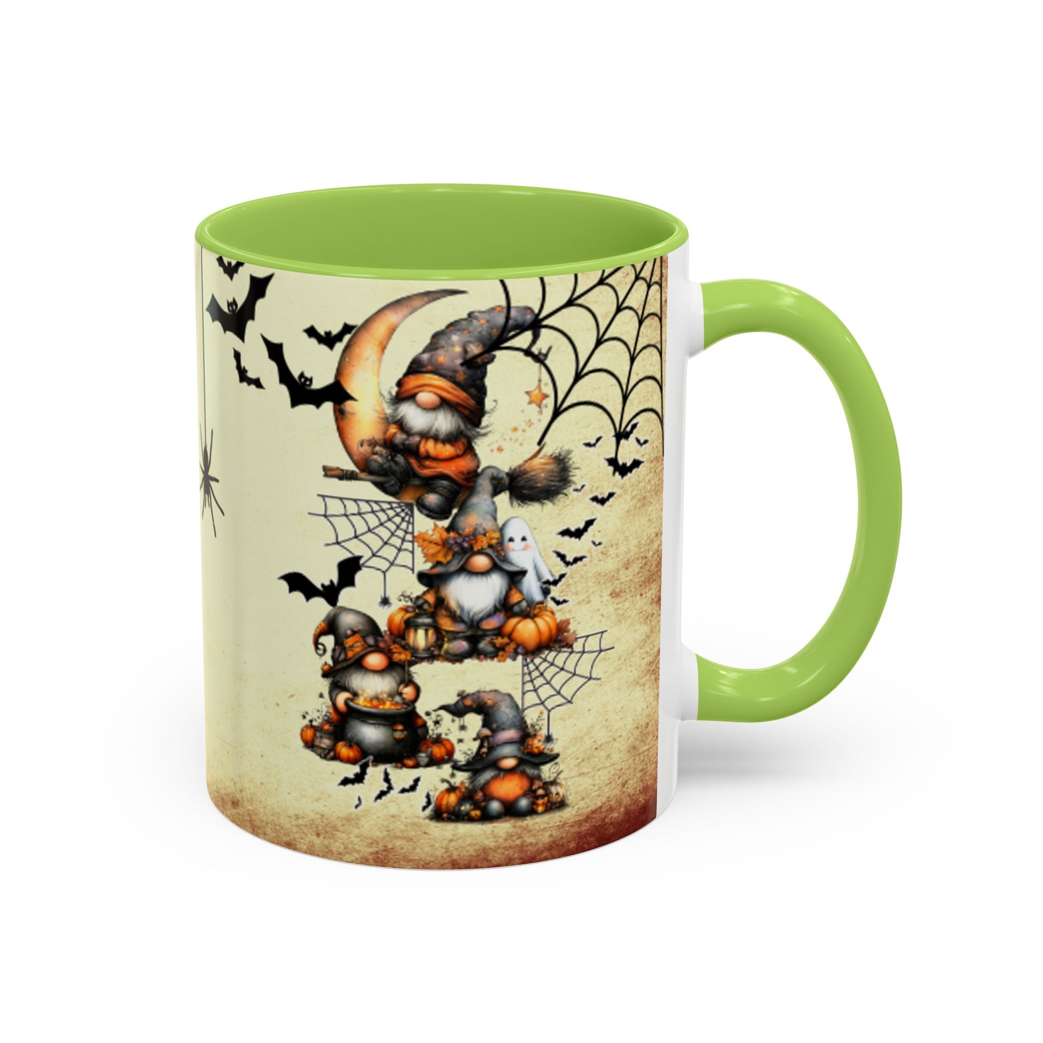 Hangin' with My Gnomie Coffee Mug — Spooky Pumpkin Moon Design (11/15oz)