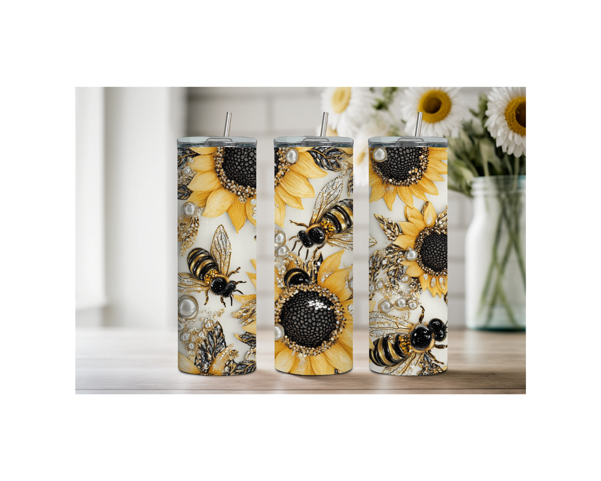 40 and 30 oz Honeybee Stainless Steel Tumblers. Multiple Images Available TheCraftNook