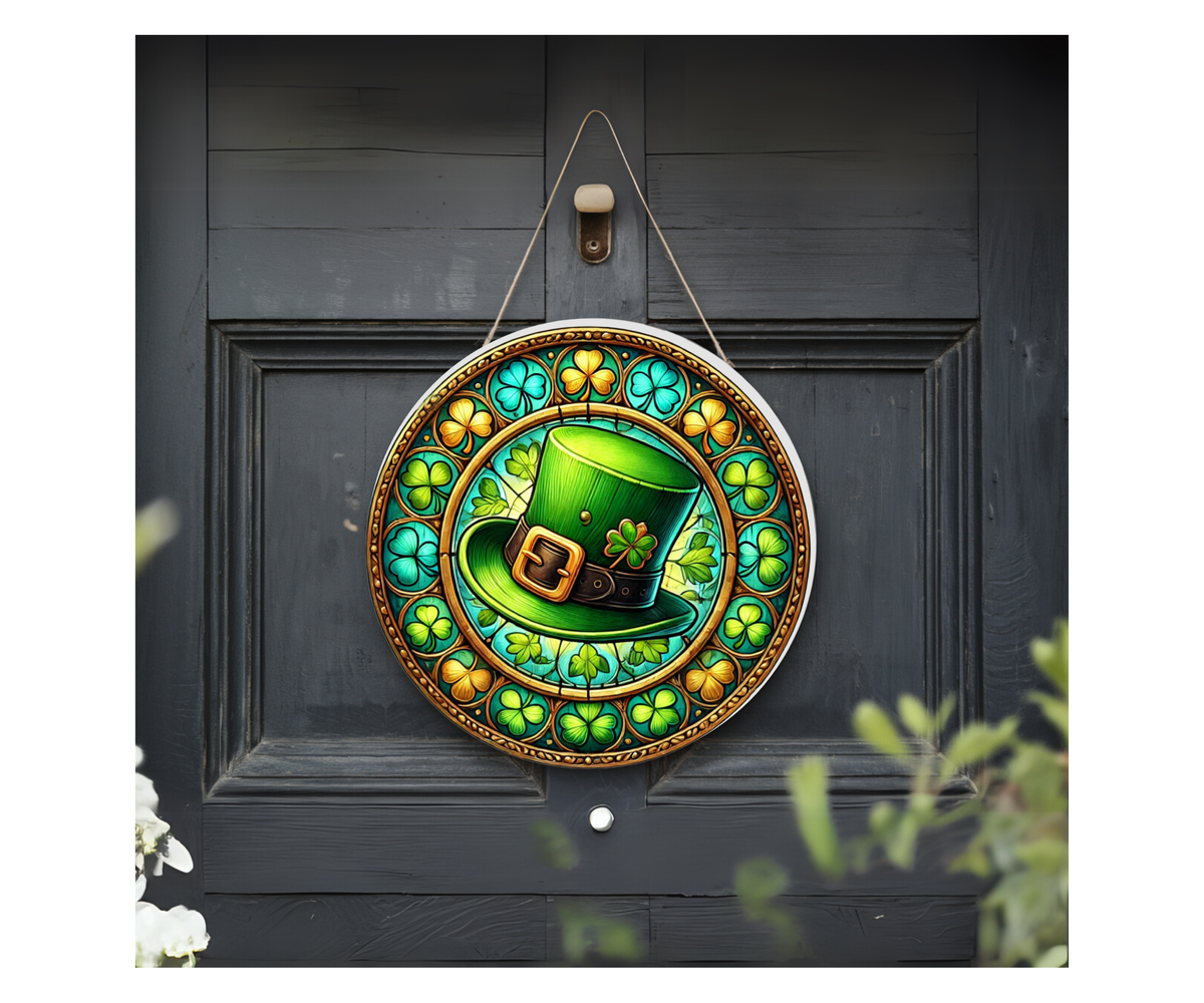 Lucky Charm Front Door Sign – St. Patrick’s Day Edition TheCraftNook