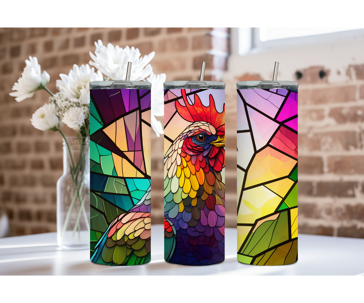 20 oz Happy Hen Chicken Stainless Steel Tumblers. Multiple Images Available TheCraftNook