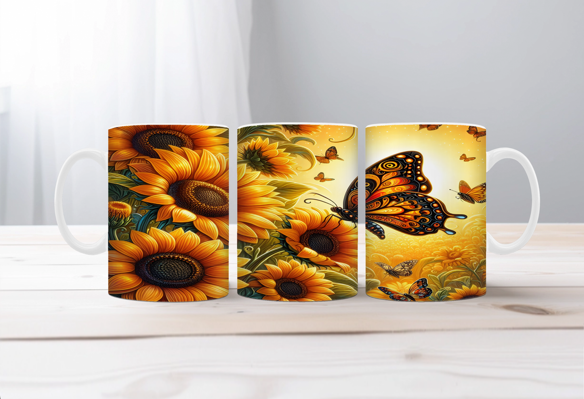 Butterfly Mugs. Two Sizes and Multiple images to choose from. TheCraftNook