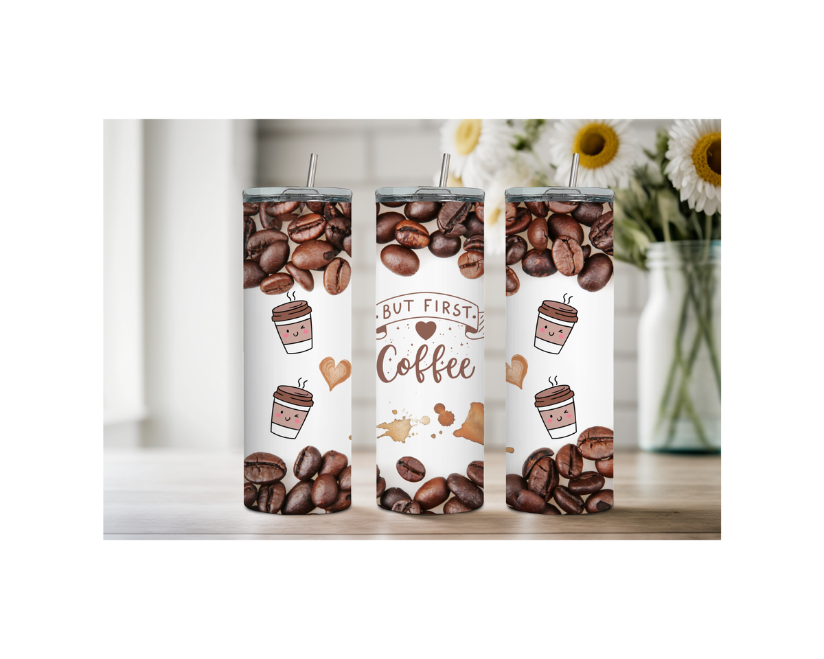 Brew‑tiful Day 20 oz Coffee Tumbler. Stainless-Steel Tumblers. Multiple Sizes and Images Available. TheCraftNook