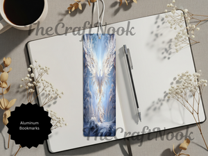 Phoenix Bookmarks - Handcrafted Metal Fire Bird Bookmarks with Beads & Glitter TheCraftNook