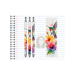 Refillable Pens, Hummingbird Images. Let your writing bloom. 🌸✨multiple options and Images available TheCraftNook