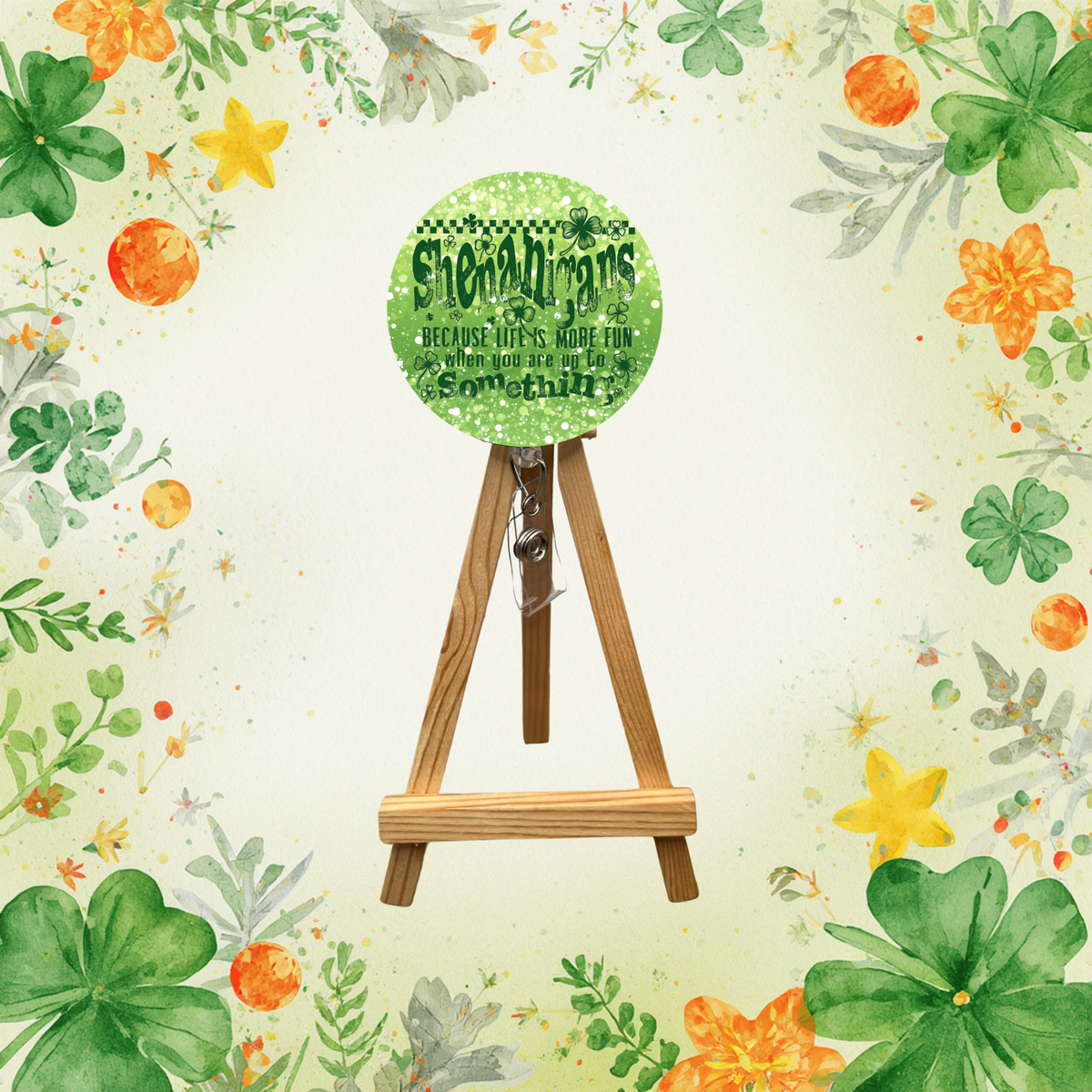 Lucky Charm Badge Pull for St. Patrick’s Day TheCraftNook