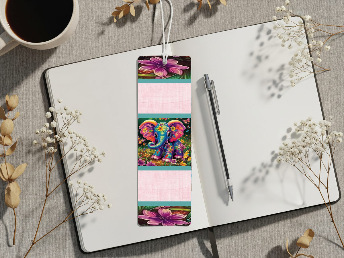 Aluminum Metal Bookmarks, Elephant Images TheCraftNook