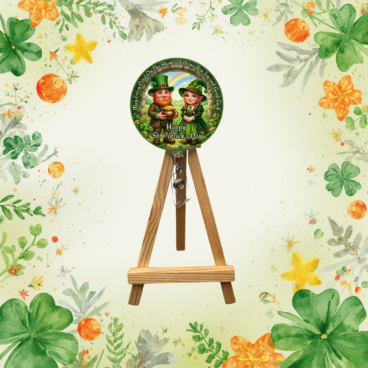 Lucky Charm Badge Pull for St. Patrick’s Day TheCraftNook