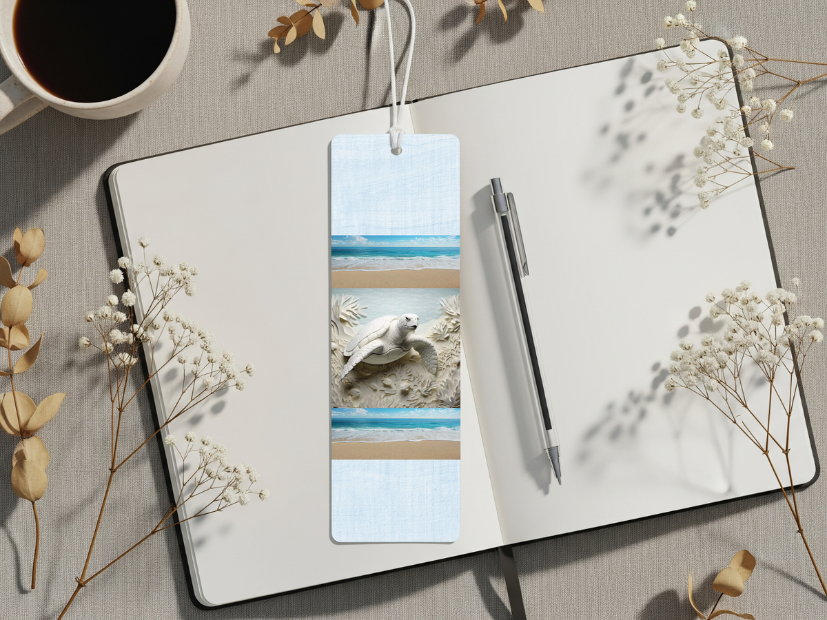 Aluminum Metal Bookmarks, Sea Turtle Images Bring a splash of the sea to every page TheCraftNook