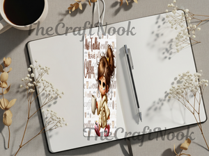 Caffeine & Chapters Bookmark. Aluminum Metal Bookmarks TheCraftNook