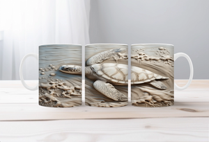Shell‑O Sunshine Sea Turtle Mugs TheCraftNook