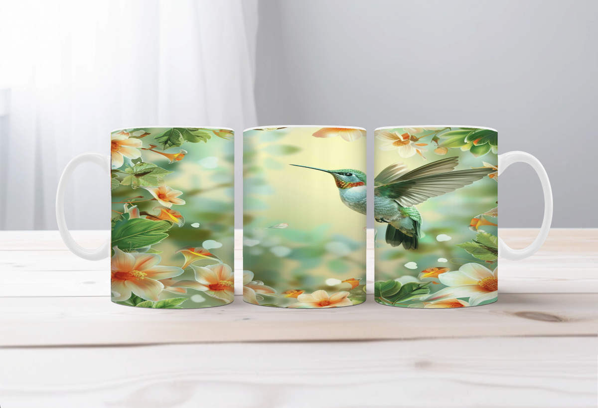 Sip with a Little Flutter Hummingbird Mugs. Two Sizes and Multiple images to choose from. TheCraftNook
