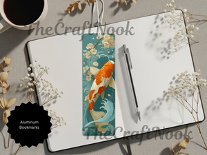 Koi Fish Bookmarks – Handcrafted Metal Bookmarks with Beads & Glitter TheCraftNook