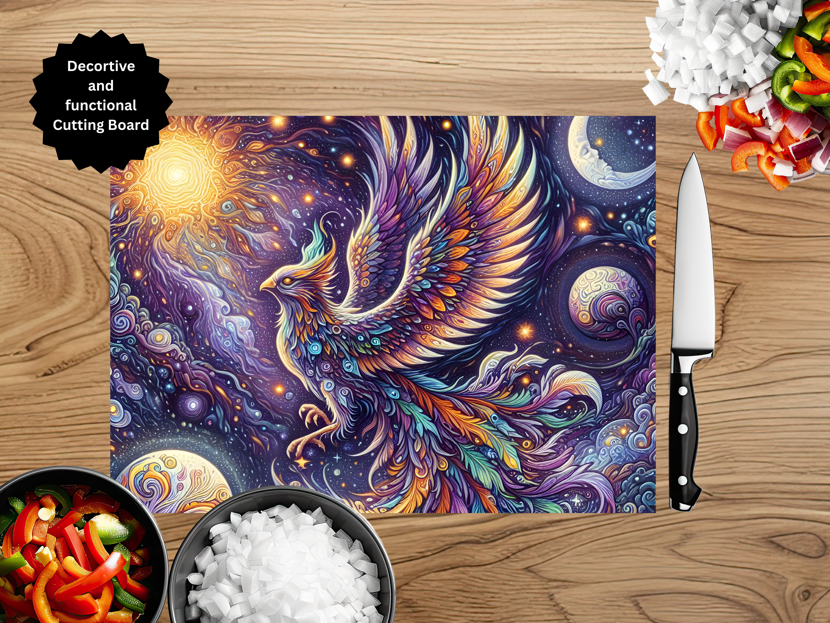 Phoenix Glass Cutting Board - Tempered Glass Kitchen