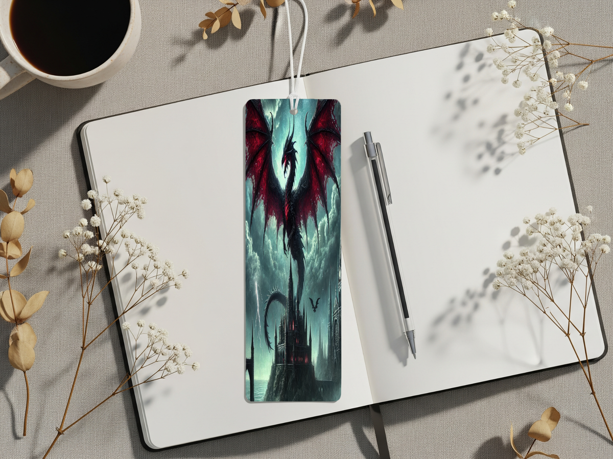 Aluminum Metal Bookmarks, Dragon Images. Mark your place in every adventure with a mystical dragon companion TheCraftNook
