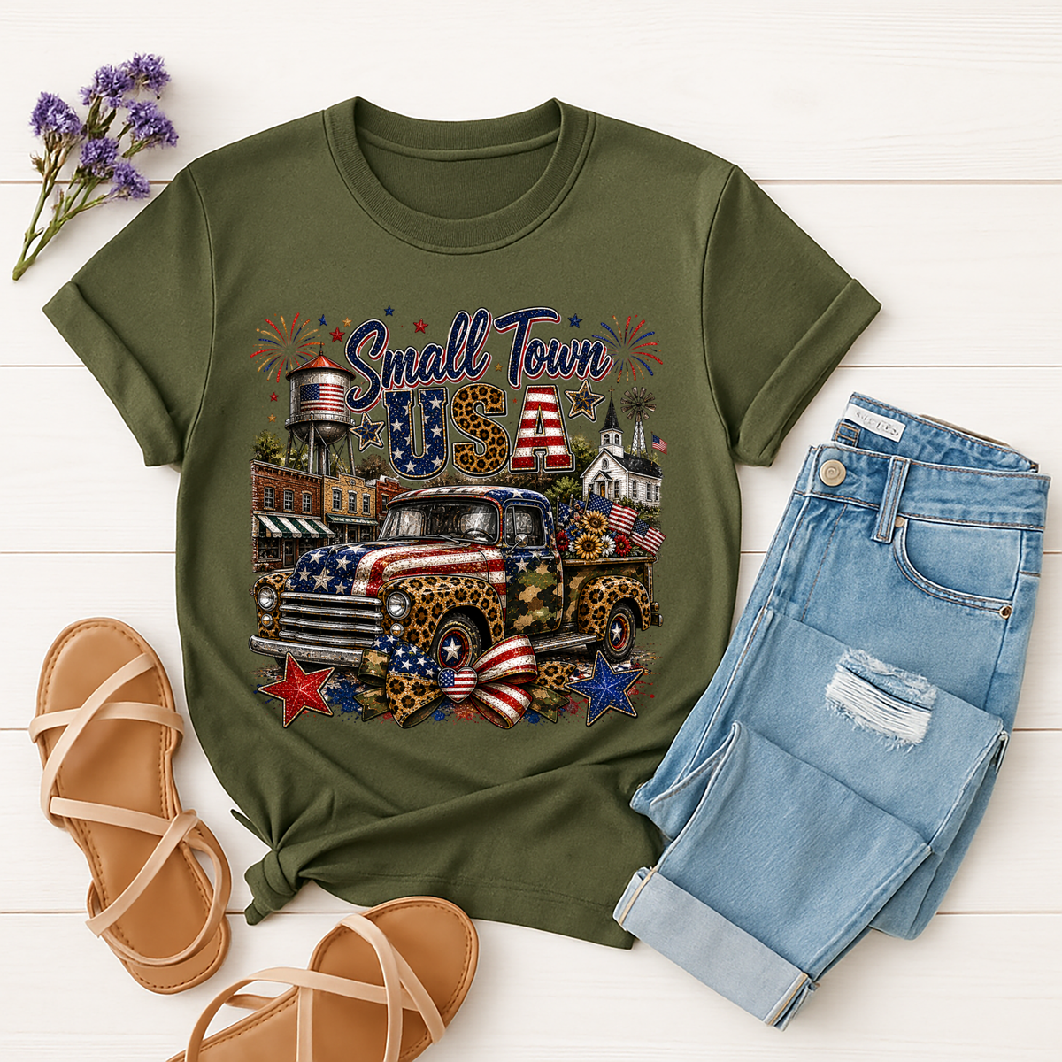 Small Town USA Tee TheCraftNook