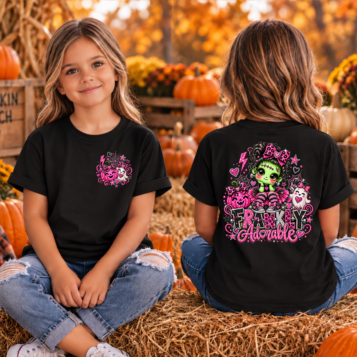 Kids Frankley Adorable Pocket and Back Graphics TheCraftNook