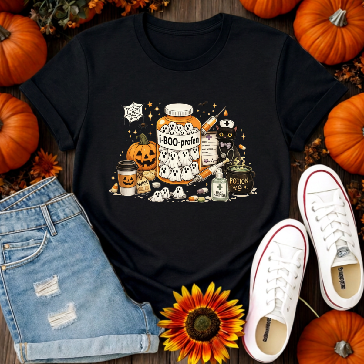 Spooky Shift Essentials T-Shirt TheCraftNook
