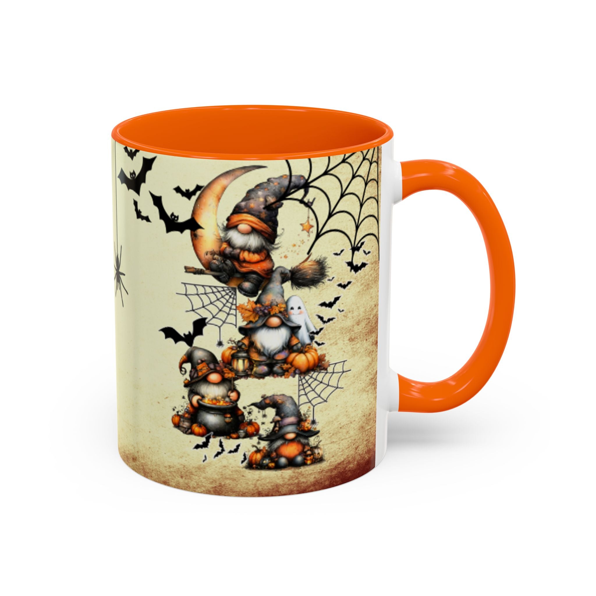 Hangin' with My Gnomie Coffee Mug — Spooky Pumpkin Moon Design (11/15oz)