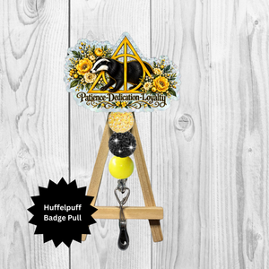 Badger House DH Badge Pull – Wizard-Inspired ID Accessory TheCraftNook