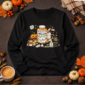 Spooky Shift Essentials Long Sleeve Tee TheCraftNook