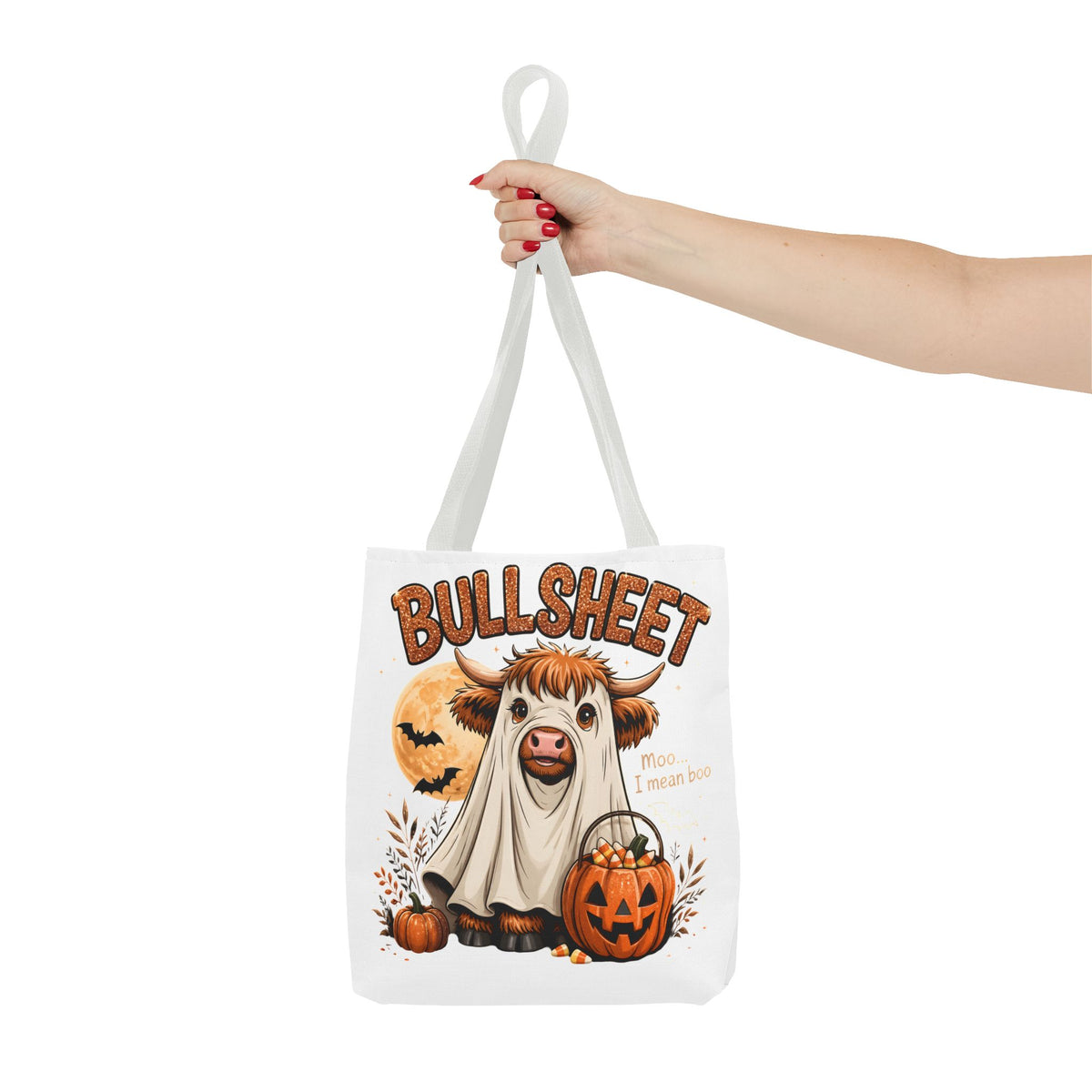 BullSheet Halloween Tote Bag Printify