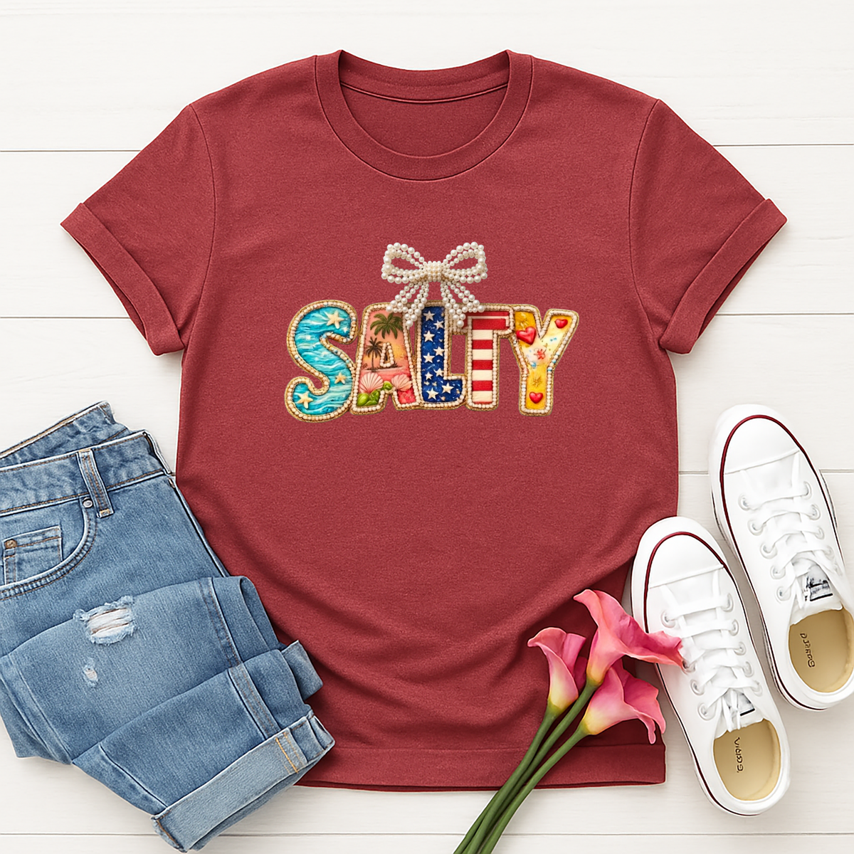 Salty – Soft Unisex Tee TheCraftNook
