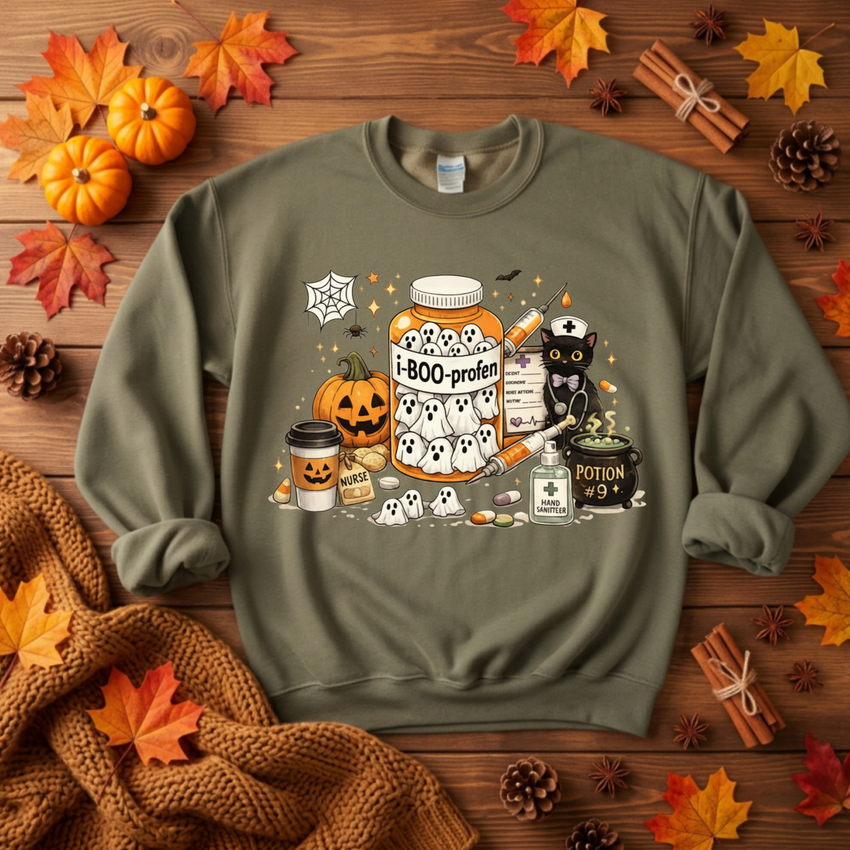 Spooky Shift Essentials Sweatshirt TheCraftNook