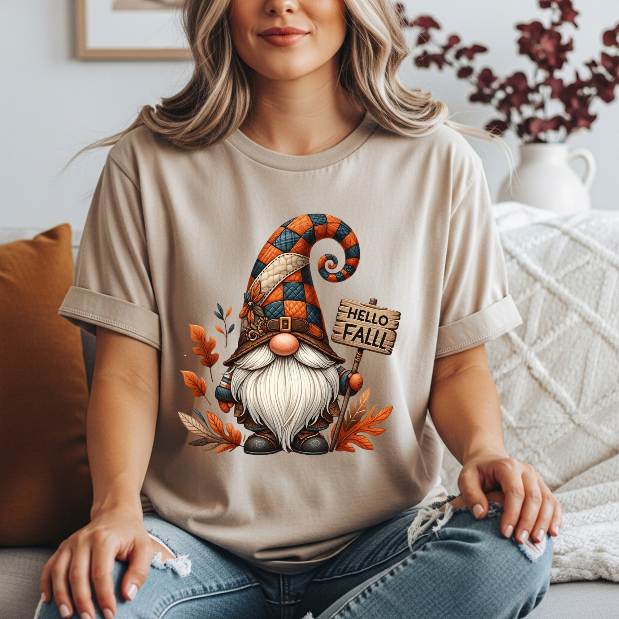 Hello Fall Gnome Tee