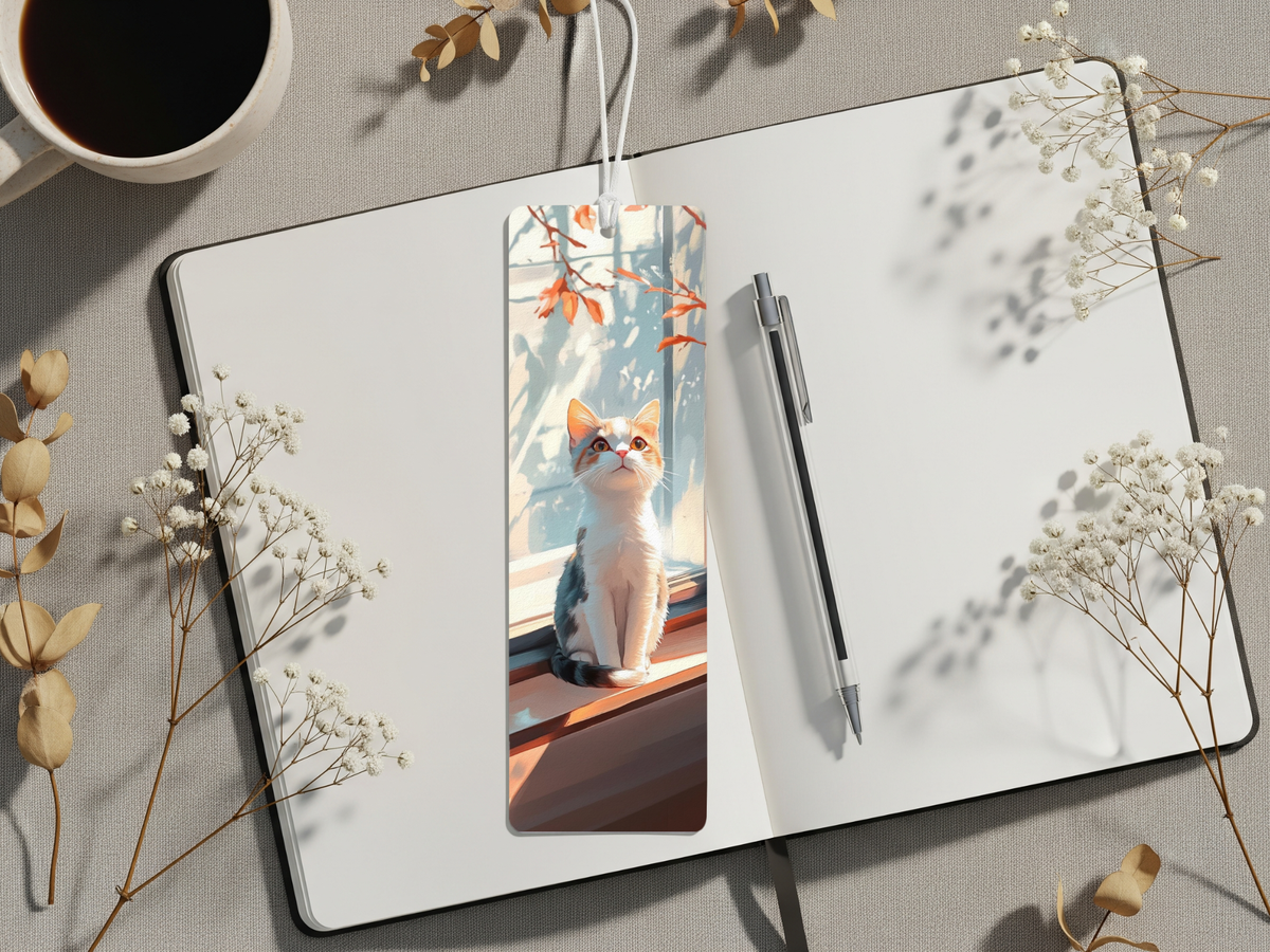 Aluminum Metal Bookmarks, Cat Images. A purr‑fect pause in your story TheCraftNook