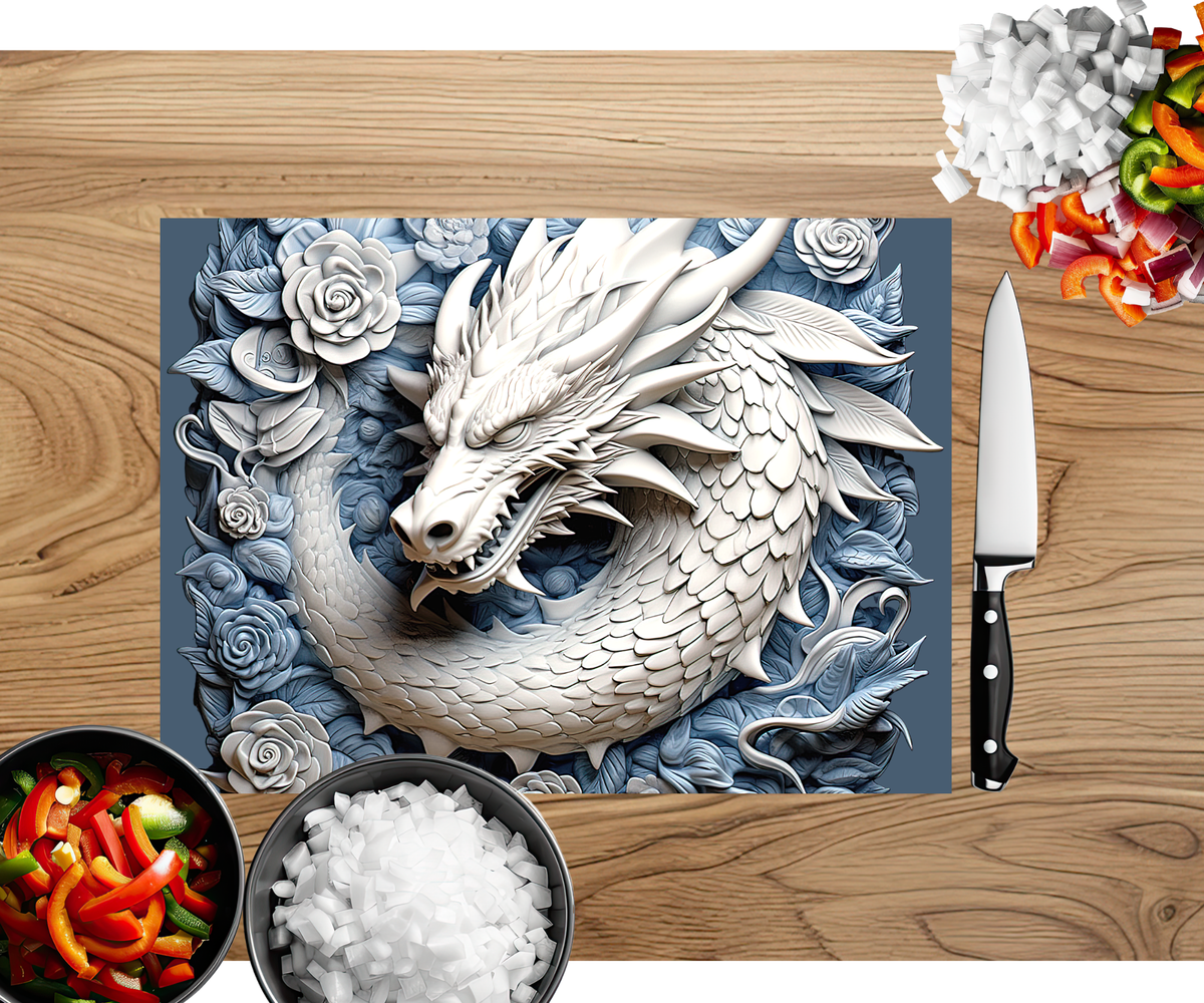 Majestic Dragon Scales Cutting Board TheCraftNook