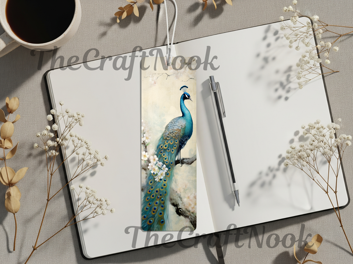 Aluminum Metal Bookmarks, Peacock Images, A little luxury for every chapter TheCraftNook