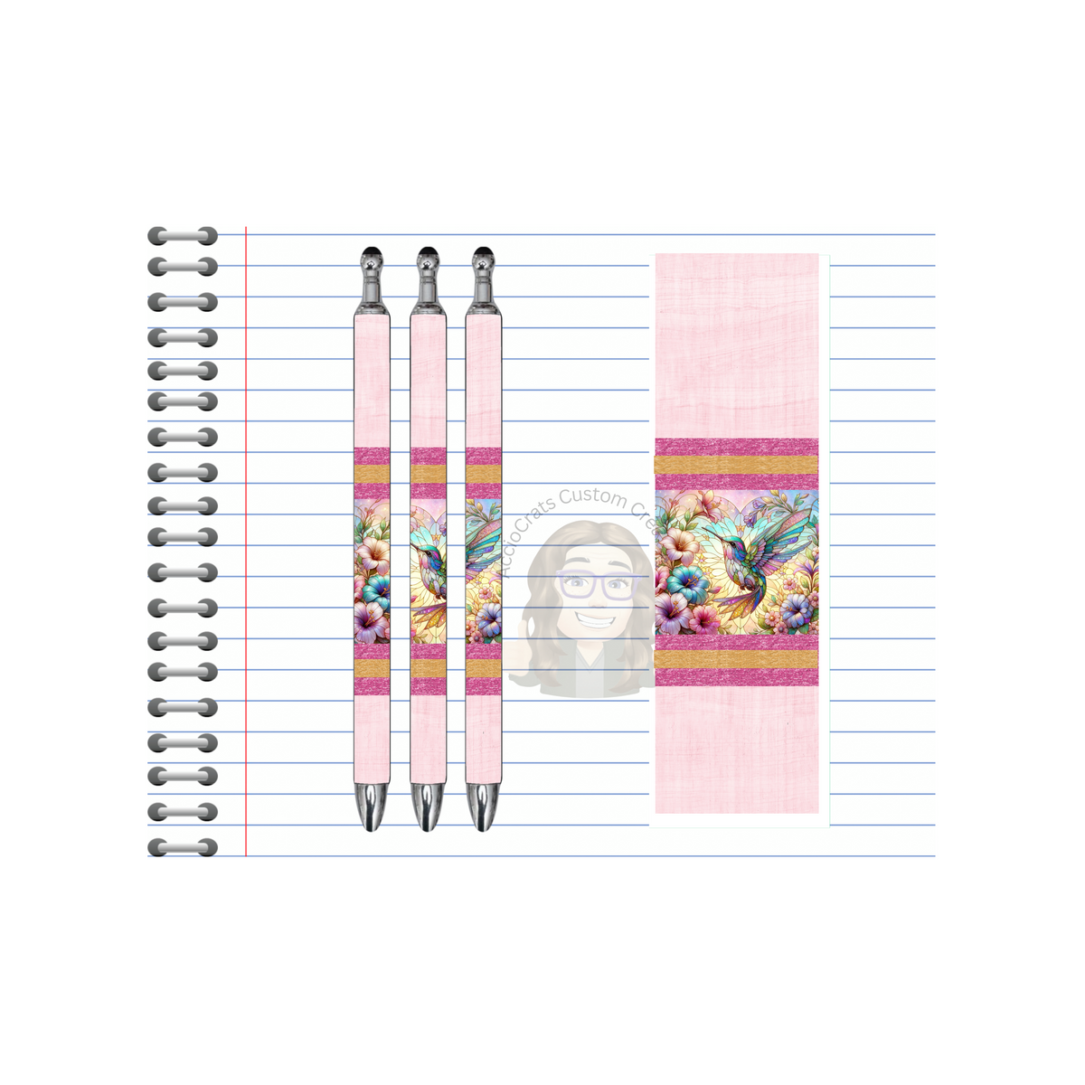 Refillable Pens, Hummingbird Images. Let your writing bloom. 🌸✨multiple options and Images available TheCraftNook