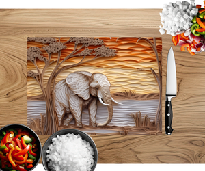 Wise & Wonderful Elephant Chopping Board TheCraftNook