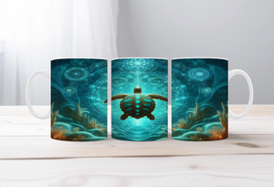 Shell‑O Sunshine Sea Turtle Mugs TheCraftNook