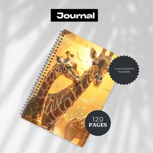 Tall & Kind Giraffe Writing Journal TheCraftNook