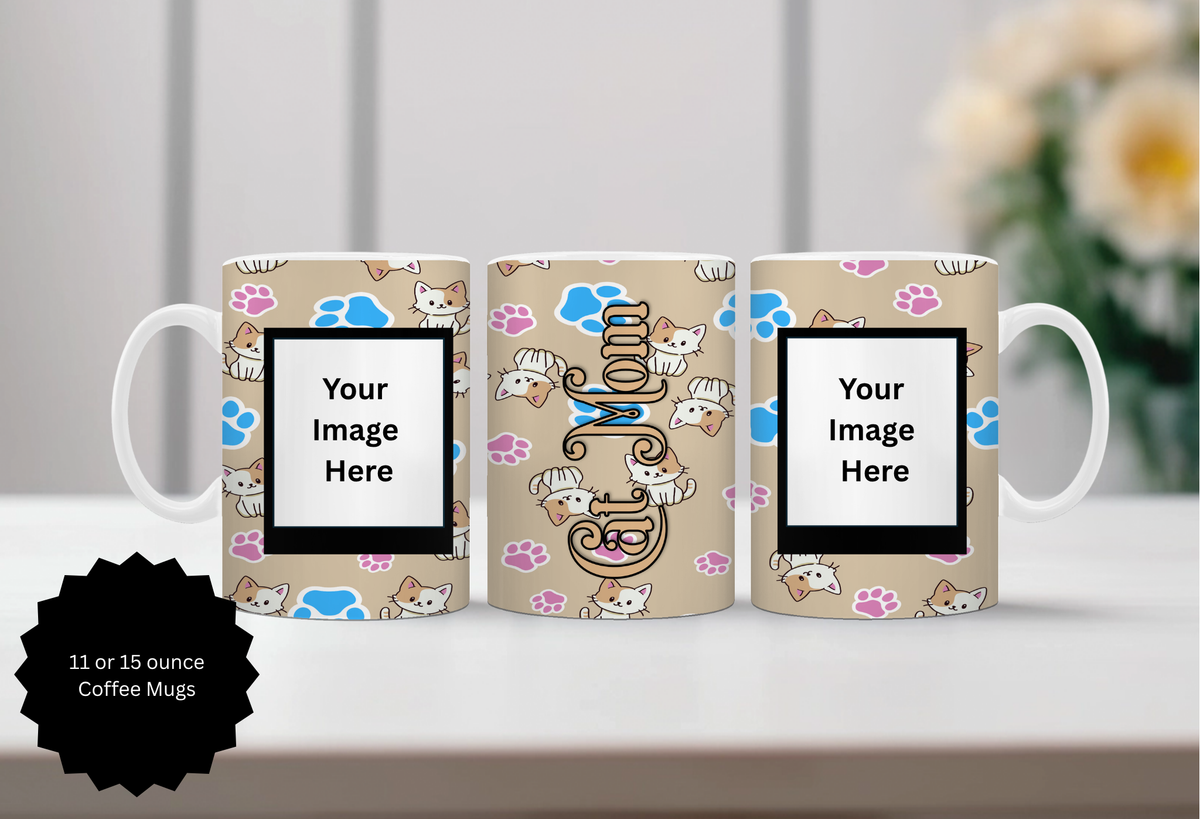 Mother's Day Mugs Human and Fur. TheCraftNook