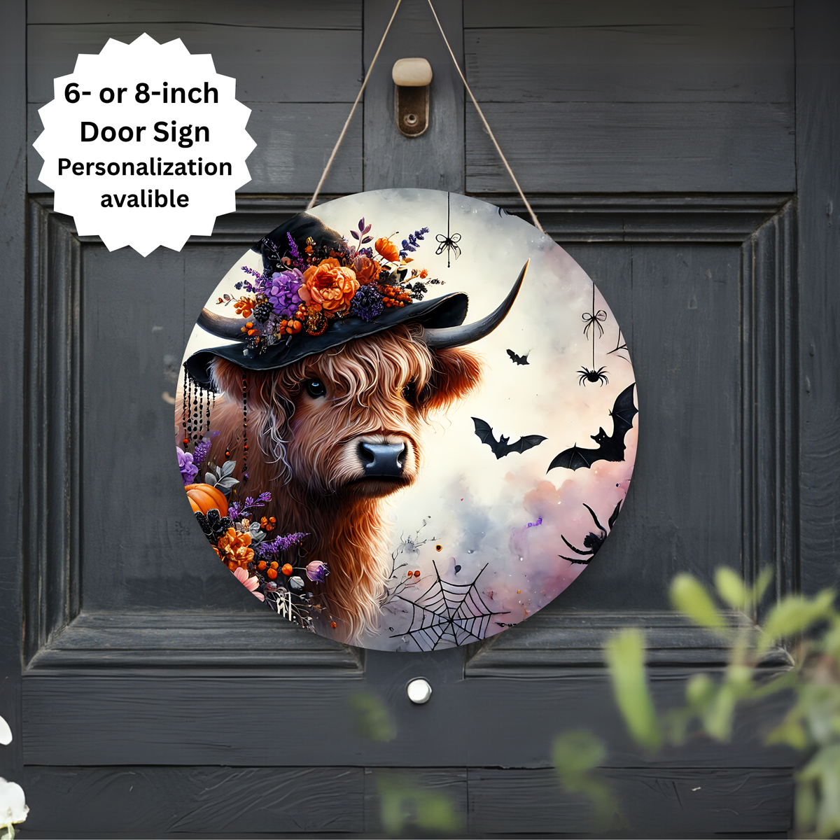 Spooky season Halloween Door signs TheCraftNook