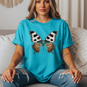 Leopard Wing Butterfly Tee TheCraftNook
