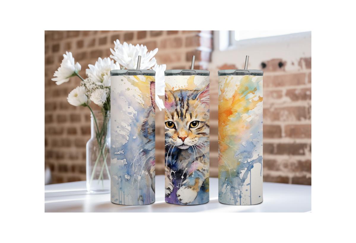 20 oz Sip with Cattitude tumbler TheCraftNook