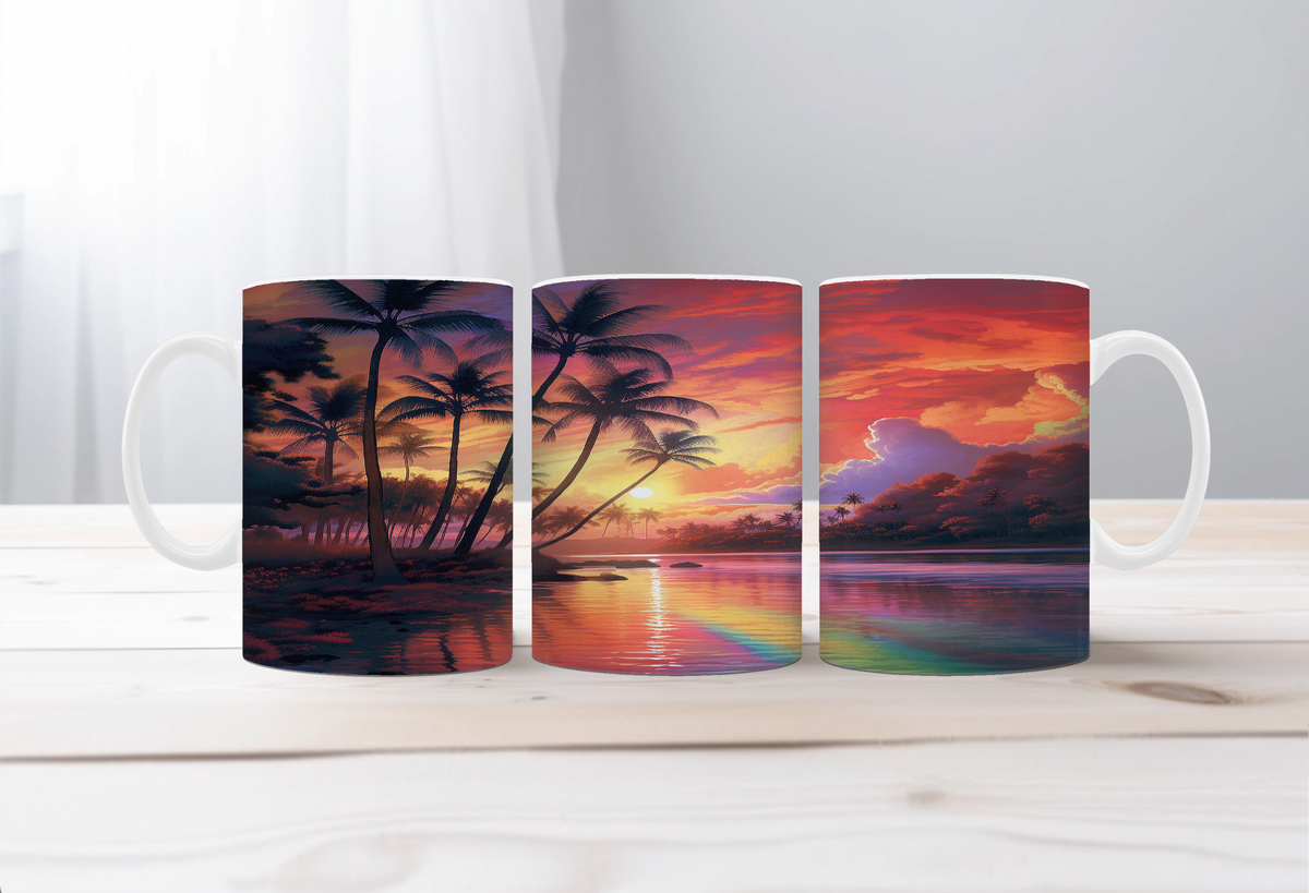 Beachy Bliss coffee mugs TheCraftNook