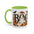 Cute Boo Coffee Mug — Cute Ghost, Pumpkins & Autumn Floral Accent Mug (11oz)