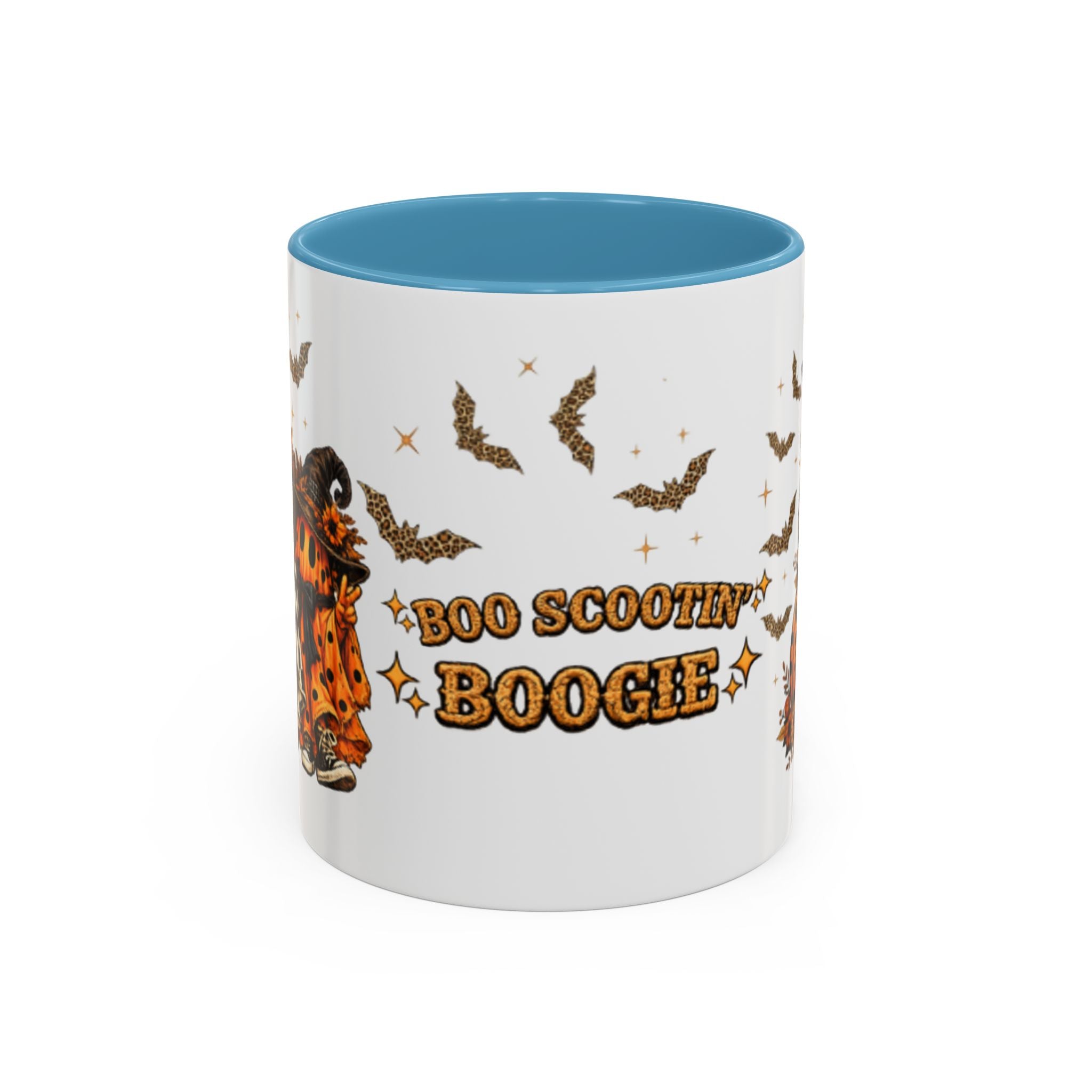 Boo Scootin' Mug – Halloween Ghost Accent Coffee Mug (11oz & 15oz)