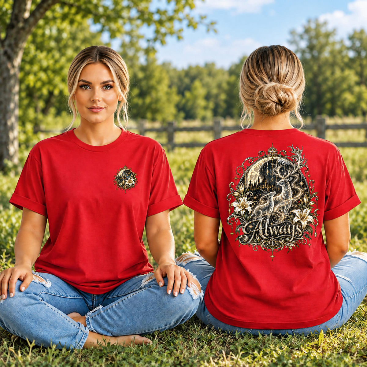 Always T-Shirt Pocket and Back Graphics TheCraftNook