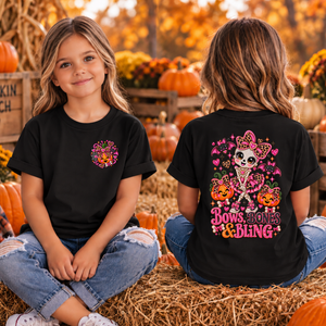 Kids Bows Bones Bling Pocket and Back graphics TheCraftNook